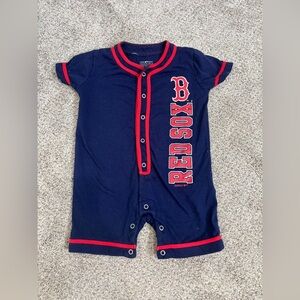 BOSTON RED SOX BLUE ONE-PIECE BABY TODDLER 3-6 MONTHS MLB GENUINE MERCHANDISE